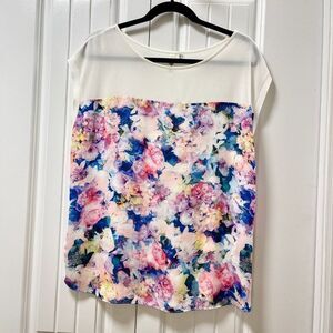 EVER NEW Sheer Floral Print Blouse – US 8